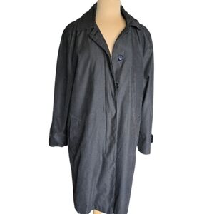 London Fog Black Trench Coat